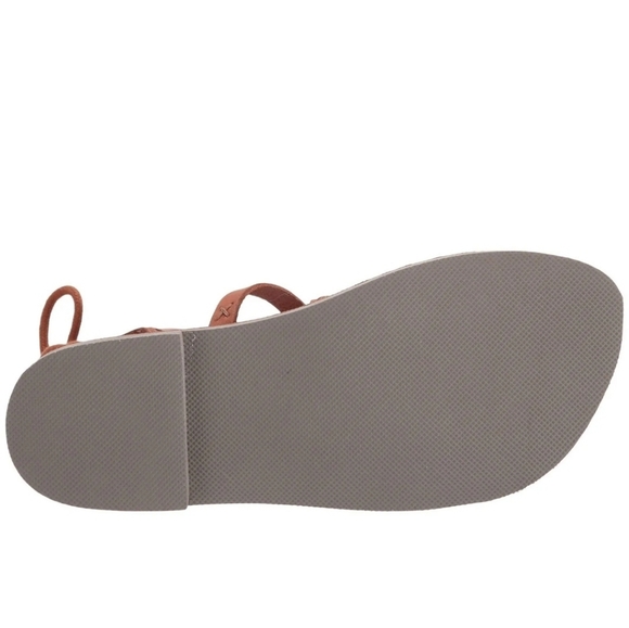 Free People Vacation Day Leather Wrap Lace-Up Ankle Gladiator Sandals - Picture 3 of 14